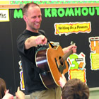 Gregg interacts with Grade 4 students at Adjala Central Public School